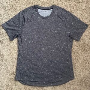 Lululemon Shirt Large Gray White Outdoors Pullover Metal Athleisure Yoga Mens